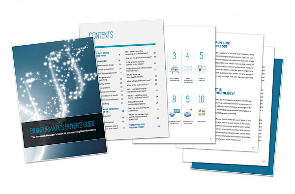 The bioinformatics buyer's guide cover – Genevia Technologies