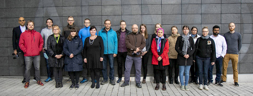 Professor Matti Nykter with his computational biology research group.